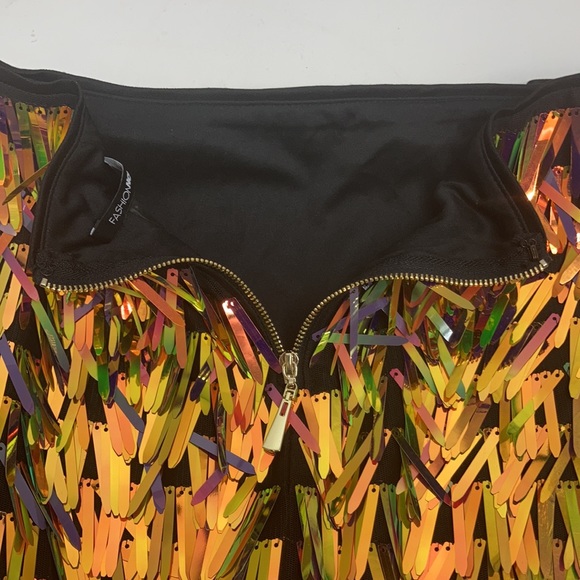 Fashion Nova Multicolor Mini Skirt. - Picture 5 of 7